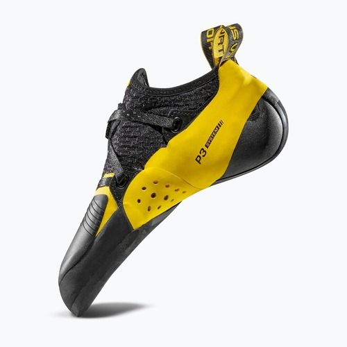 Buty wspinaczkowe dziecięce La Sportiva Solution Comp yellow/black