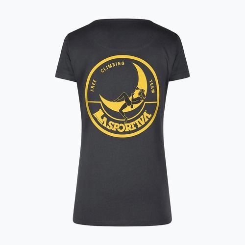 Koszulka damska La Sportiva Climbing on the Moon black/yellow