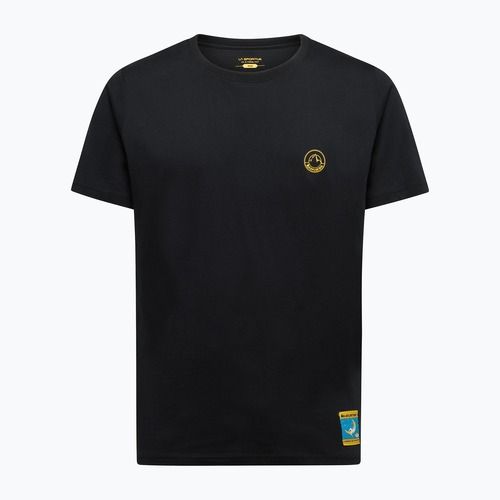 Koszulka męska La Sportiva Climbing on the Moon nero/giallo