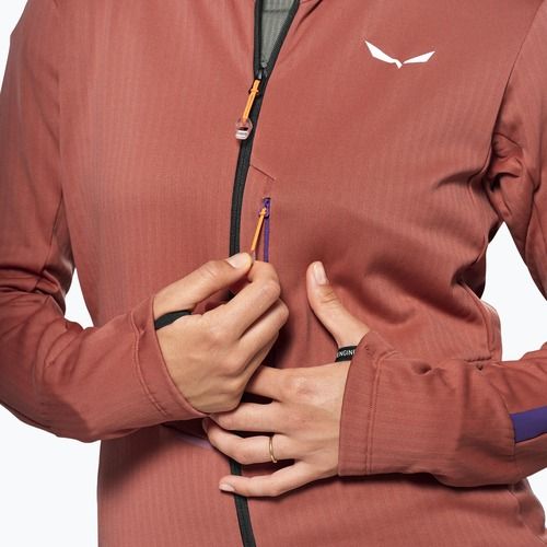 Kurtka przeciwwiatrowa damska Salewa Pedroc PL 3 HD etruscan red