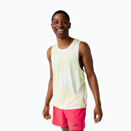 Koszulka do biegania męska Brooks Dash Singlet Printed Sleevlees euphoryc luminary