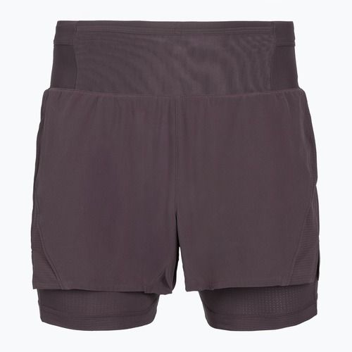 Spodenki do biegania męskie Brooks High Point 5" 2IN1 2.0 dark russet