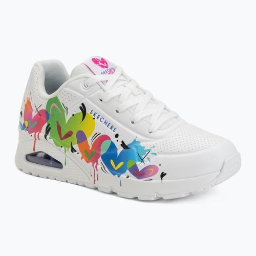 Buty damskie SKECHERS Uno Open Your Heart white