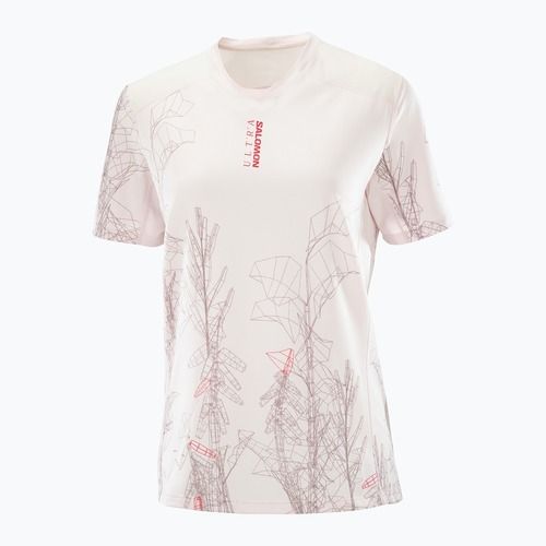 Koszulka do biegania damska Salomon S/Lab Ultra Tee Aop lilac ash