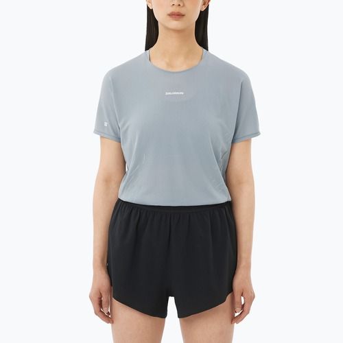 Koszulka do biegania damska Salomon Sense Aero SS Tee GFX trade winds