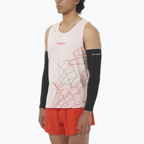 Koszulka do biegania męska Salomon S/Lab Speed Tee lilac ash/fiery red