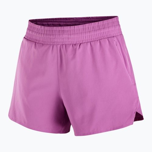 Spodenki do biegania damskie Salomon Shakeout Core 2IN1 4" iris orchid