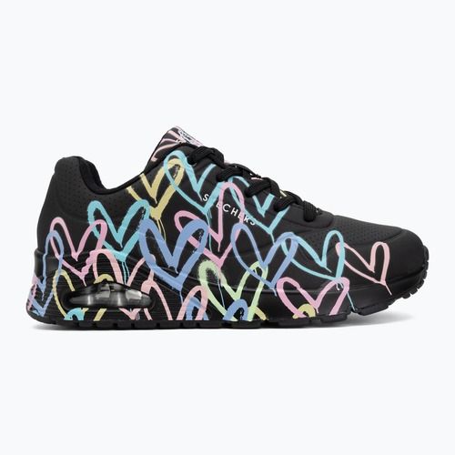 Buty damskie SKECHERS JGoldcrown Uno Spread The Love black