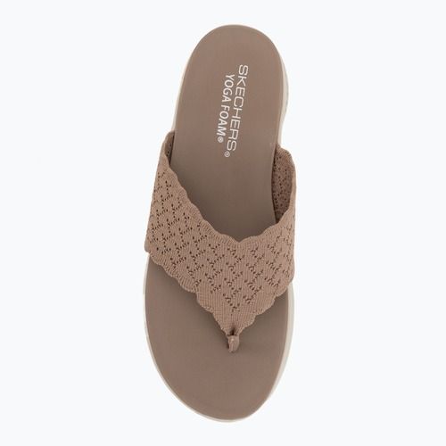 Klapki damskie SKECHERS Ultra Flex 3.0 Rhythm Waves brown