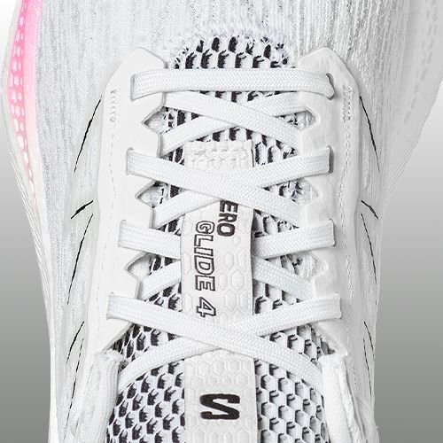 Buty do biegania damskie Salomon Aero Glide 4 white/white/black