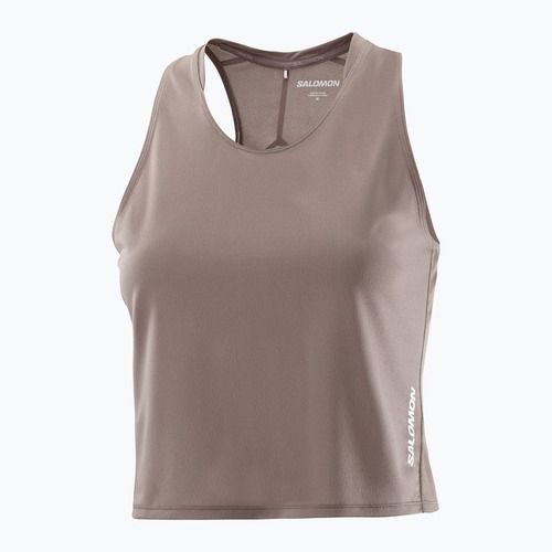Koszulka do biegania damska Salomon Sense Aero Short Tank iron