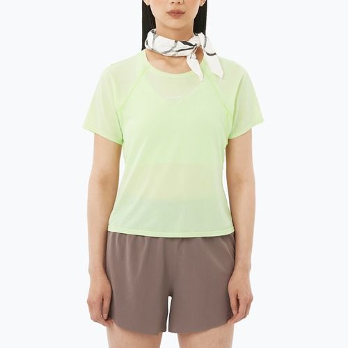 Koszulka do biegania damska Salomon Shakeout Air Cropp butterfly