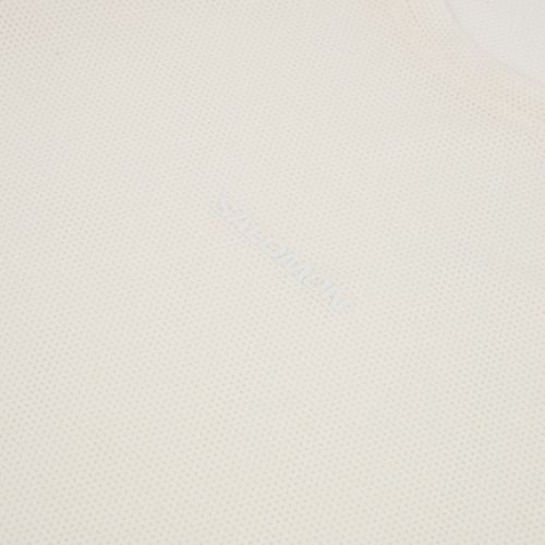 Longsleeve do biegania męski Salomon Shakeout Core whisper white