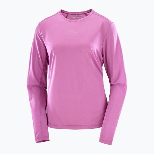 Longsleeve do biegania damski Salomon Shakeout Core iris orchid