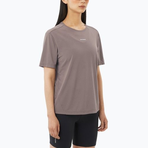 Koszulka do biegania damska Salomon Shakeout Core iron