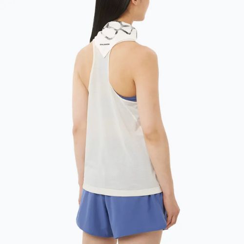 Koszulka do biegania damska Salomon Shakeout Core Tank whisper white