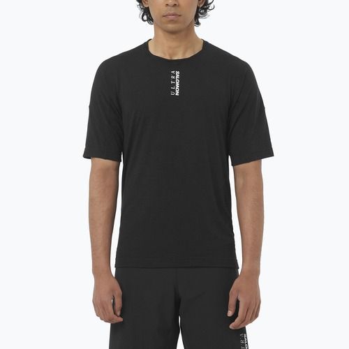 Koszulka do biegania męska  Salomon Ultra Tee deep black