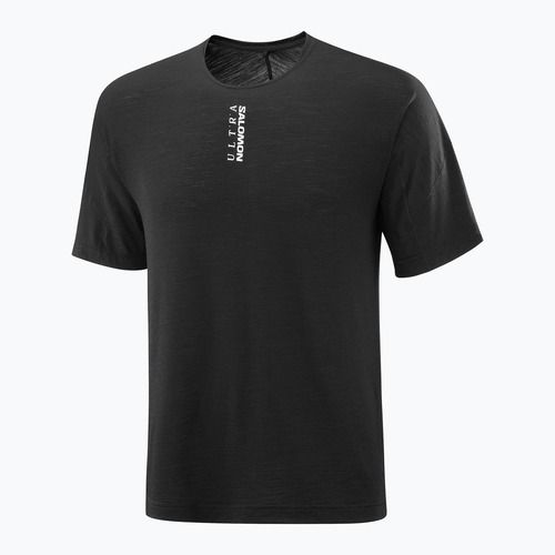Koszulka do biegania męska  Salomon Ultra Tee deep black