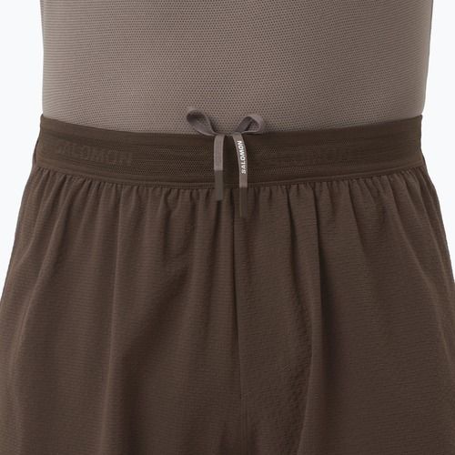 Spodenki do biegania męskie Salomon Sense Aero Stow 5" coffee bean