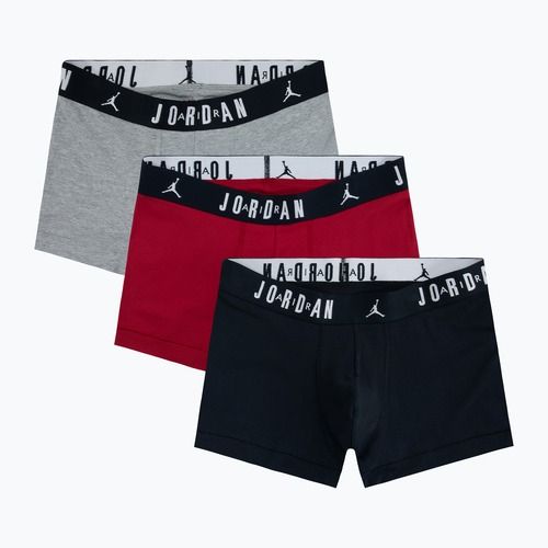 Bokserki męskie Nike Jrdan JHM Flight Cotton Trunk 3 pary gym red/black