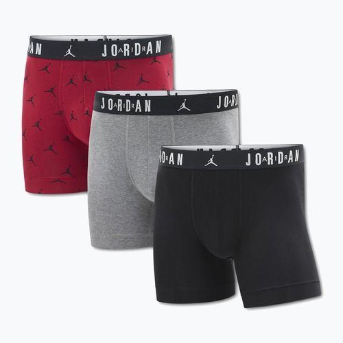 Bokserki męskie  Jordan JHM Flight Cotton Essential 3 pary gym red