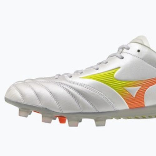 Buty piłkarskie Mizuno Monarcida Neo III Elite FG white/evening primrose/lava orange