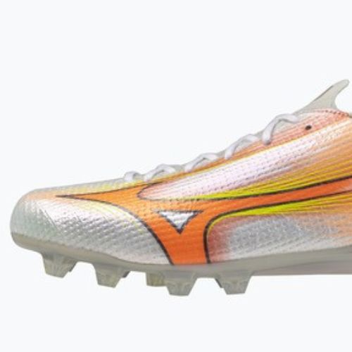 Buty piłkarskie Mizuno Alpha III Japan FG white/lava orange/evening primrose