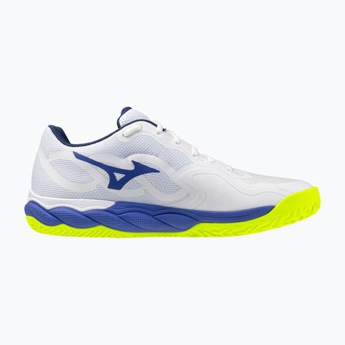Buty do tenisa męskie Mizuno Wave Enforce Court CC white/dazzling blue/ lightning
