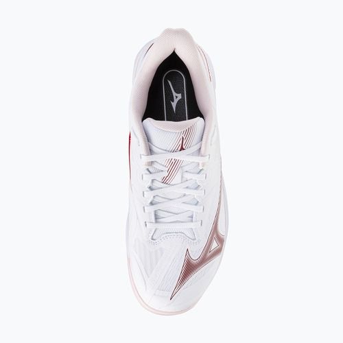 Buty do tenisa damskie Mizuno Wave Exceed Court CC W white/pinkesque/barbados cherr