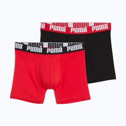 Bokserki męskie PUMA Everyday Basic 2 pary red/black