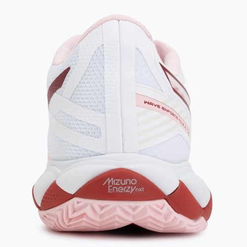 Buty do tenisa damskie Mizuno Wave Enforce Tour 2 CC white/pinkesque/barbados/cherr