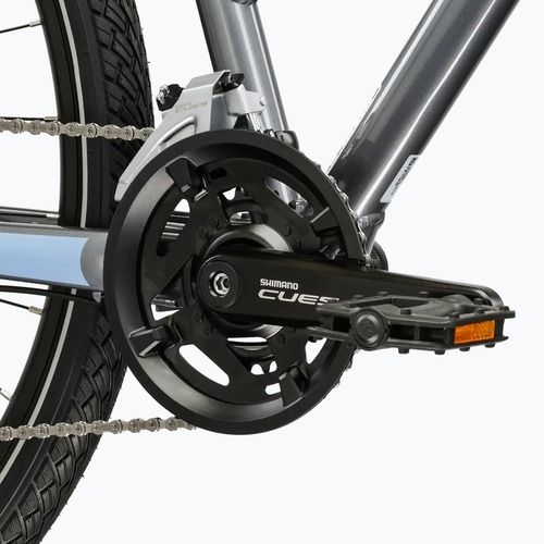 Rower crossowy damski KROSS Evado 5.0 W szary/niebieski/połysk
