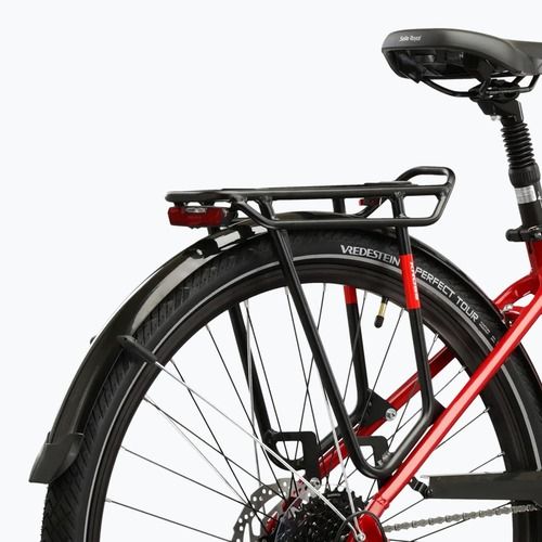 Rower trekkingowy damski KROSS Trans 5.0 W czerwony/srebrny/połysk