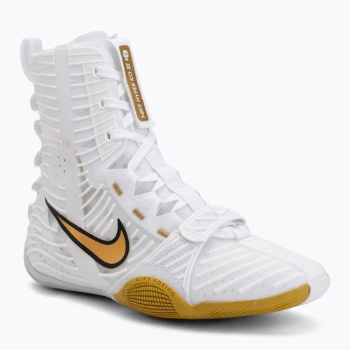 Buty bokserskie Nike HyperKo 3 white/metallic gold