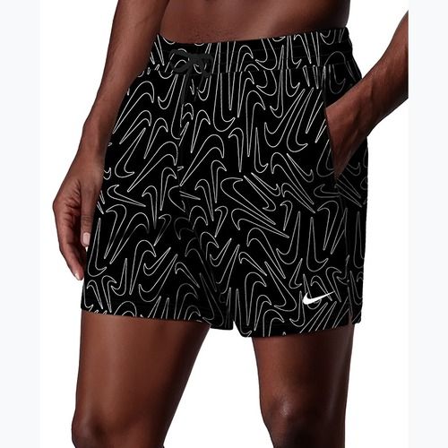 Szorty kąpielowe męskie Nike Breaker Logofetti 5" Volley black