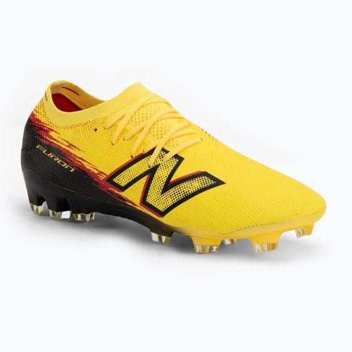 Buty piłkarskie New Balance Furon Elite V8 FG punch yellow/black 100/fire cracker