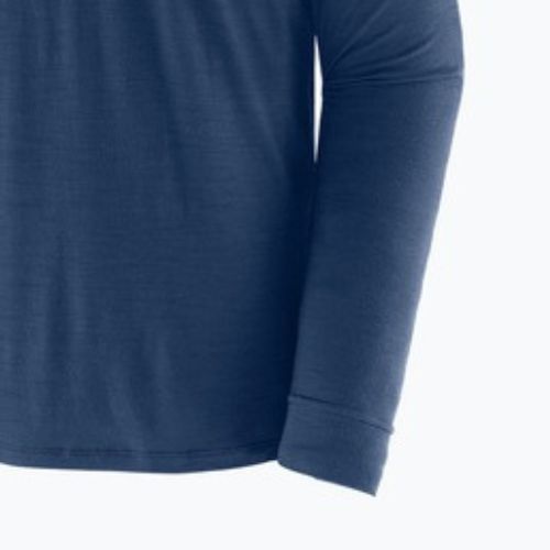 Longsleeve męski Patagonia Cap Cool Merino Blend Graphic heritage header/clement blue