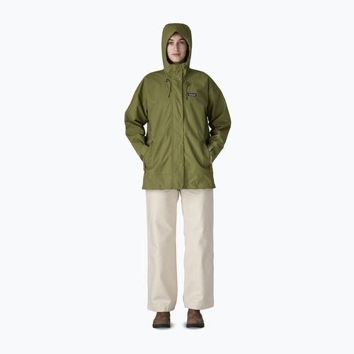 Kurtka przeciwdeszczowa damska Patagonia Outdoor Everyday Rain caper green