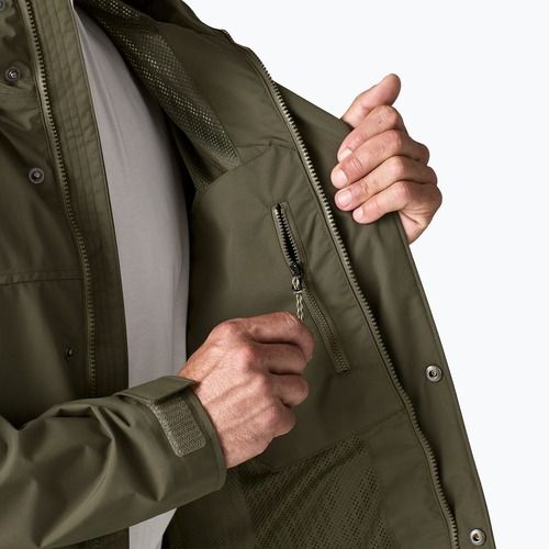 Kurtka przeciwdeszczowa męska Patagonia Outdoor Everyday Rain basin green