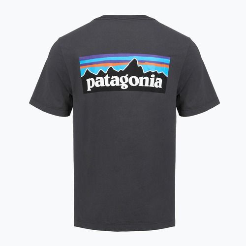 Koszulka męska Patagonia P-6 Logo ink black