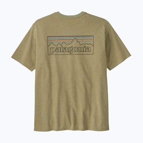 Koszulka męska Patagonia P-6 Logo Responsibili-Tee p-6 outline/gumtree green