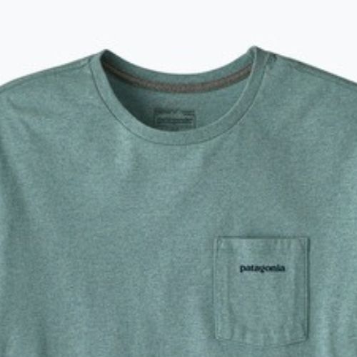 Koszulka męska Patagonia Boardshort Logo Pocket Responsibili blue sage