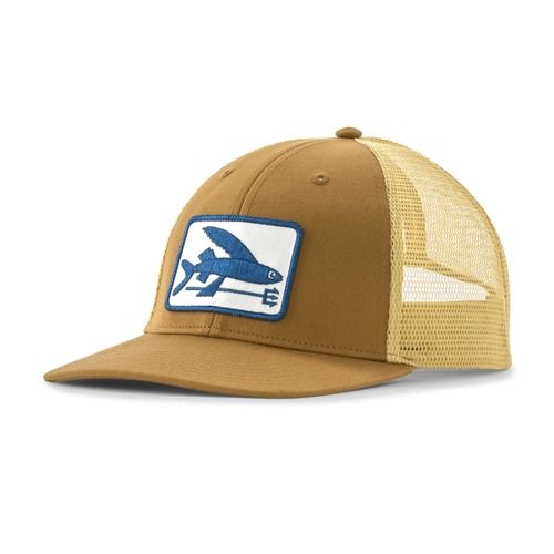 Czapka z daszkiem damska Patagonia Flying Fish LoPro Trucker flying fish fork/bobcat brown