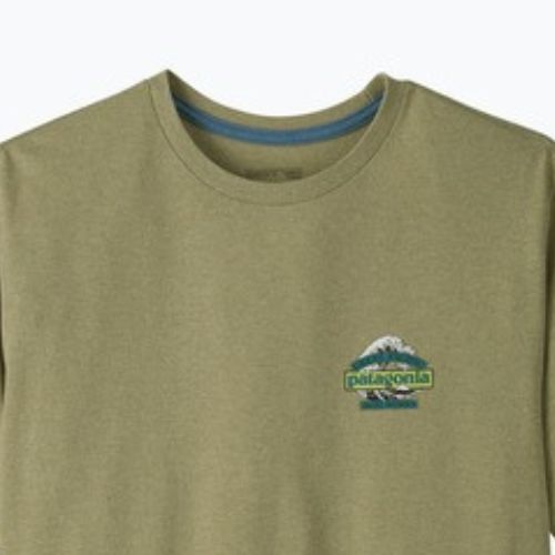 Koszulka trekkingowa męska Patagonia Great Waves Responsibili Tee gumtree green