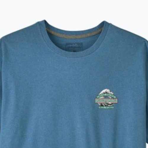 Koszulka trekkingowa męska Patagonia Great Waves Responsibili Tee shore blue