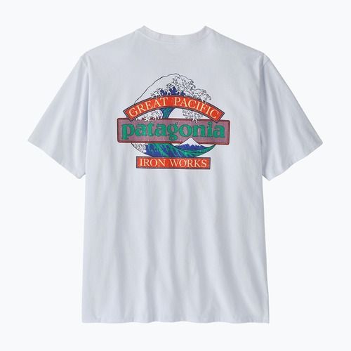 Koszulka trekkingowa męska Patagonia Great Waves Responsibili Tee white