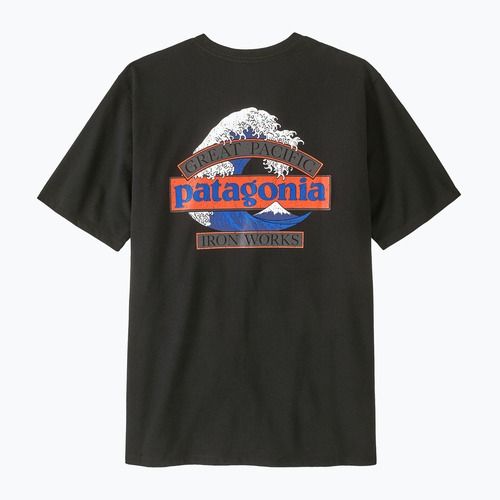 Koszulka trekkingowa męska Patagonia Great Waves Responsibili Tee black