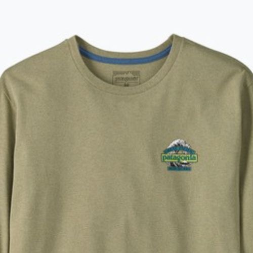 Longsleeve trekkingowy męski Patagonia Great Waves Responsibili Tee gumtree green