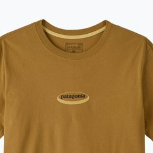 Koszulka męska Patagonia '95 Oval Logo bobcat brown/sunshine