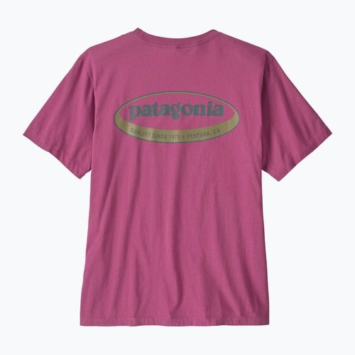 Koszulka męska Patagonia '95 Oval Logo faded magenta